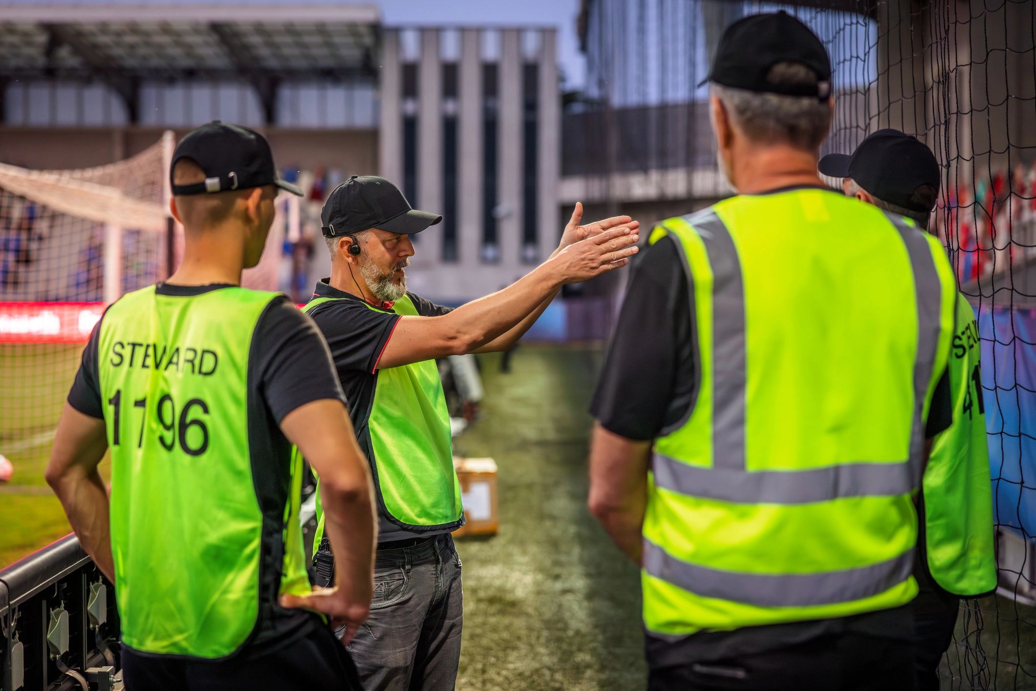 Security team working at a venue